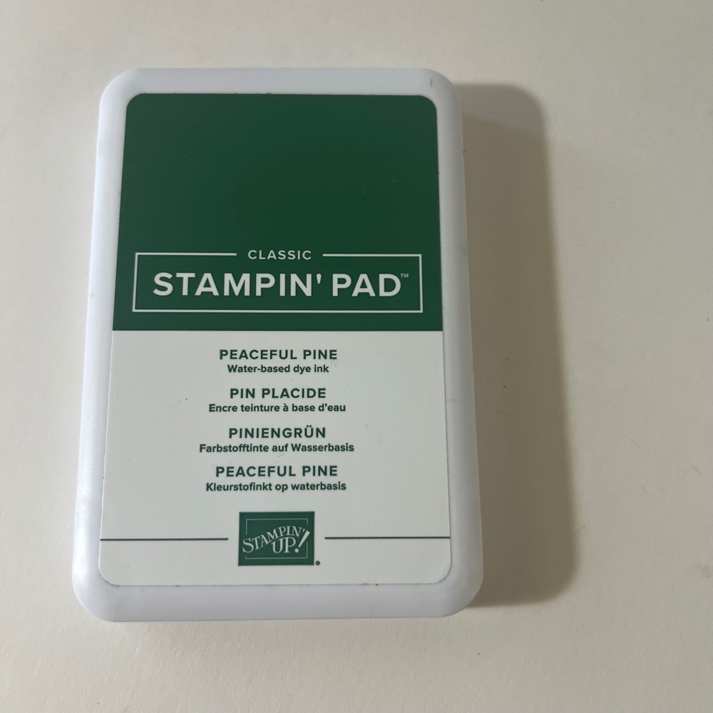 Stampin Up Peaceful Pine Classic Stampin Pad Water Based Dye Ink Green 167679